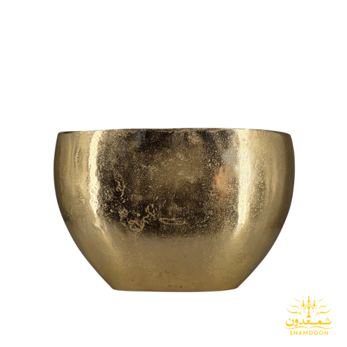 گلدان خمره ای دهنه باز طلایی 354-1