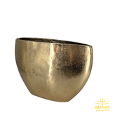 گلدان خمره ای دهنه باز طلایی 354-1
