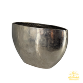 گلدان خمره ای دهنه باز نقره ای 159-1