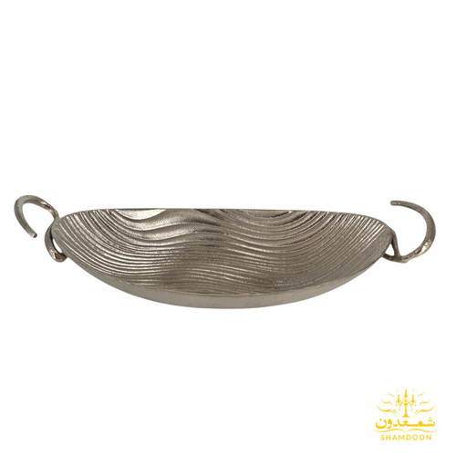 میوه خوری کشکولی دسته دار موج نقره ای 9363